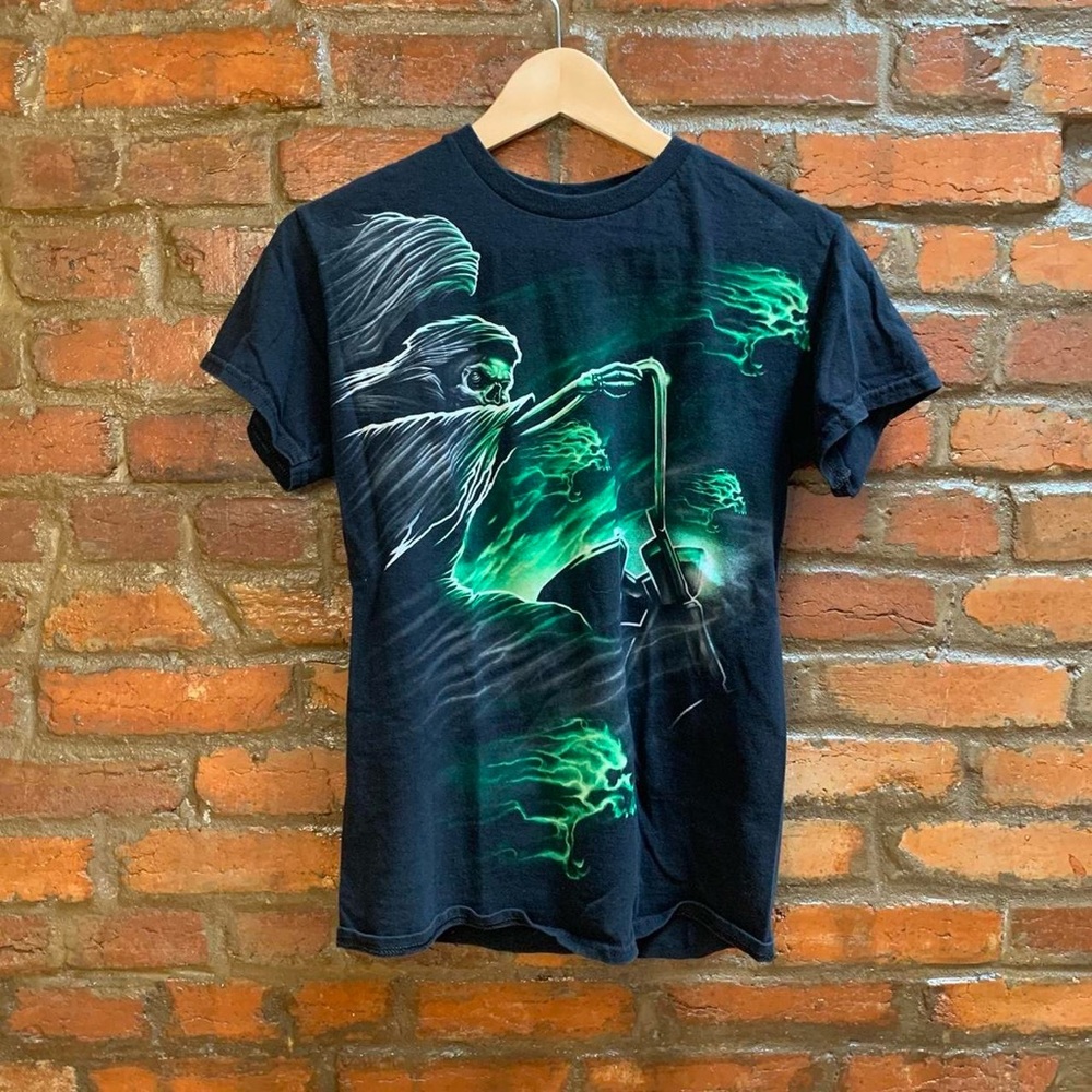 Grim Reaper Motorcycle Graphic Tee